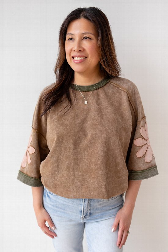 Floral Keepsake Top